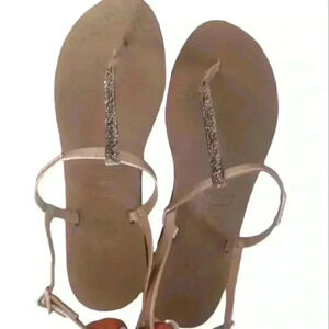 Havaianas Womens Golden Yo Riviera Crystal Sandal 7/8